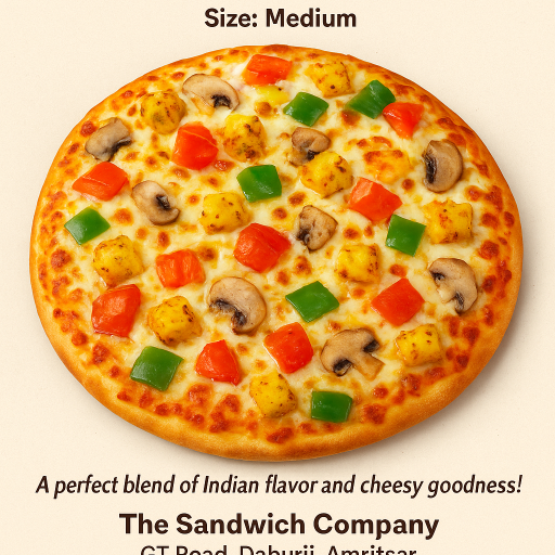 Mushroom paneer 8 inch Pizza-https://media.vyaparify.com/vcards/products/427659/product_1764093996_6925f02ce464d.png Image