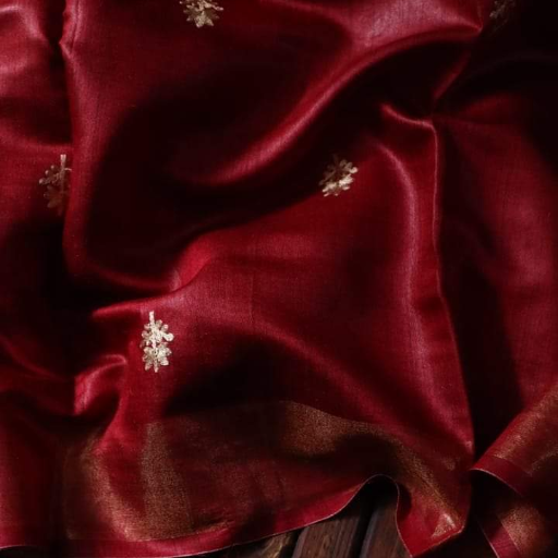 Tussar Munga silk saree with Embroidery Work Design -  - Buy Online at MD AYAAZ ANWAR