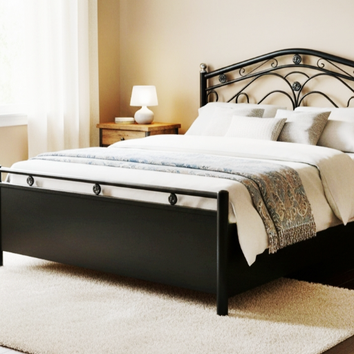 AHAD Soled Bed Metal 6x4 - Image 1