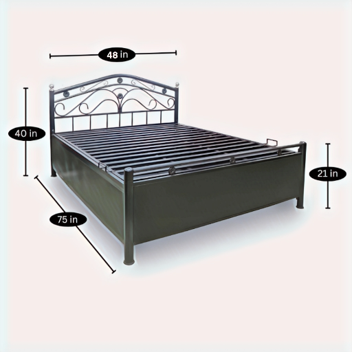 AHAD Soled Bed Metal 6x4 - Image 3