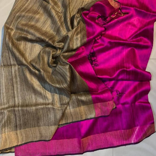 Tussar Dupian Raw Silk saree -  - Buy Online at MD AYAAZ ANWAR