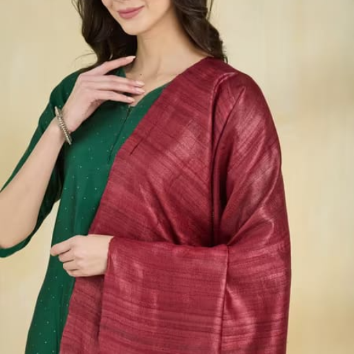 Tussar Ghicha silk Dupatta -  - Buy Online at MD AYAAZ ANWAR