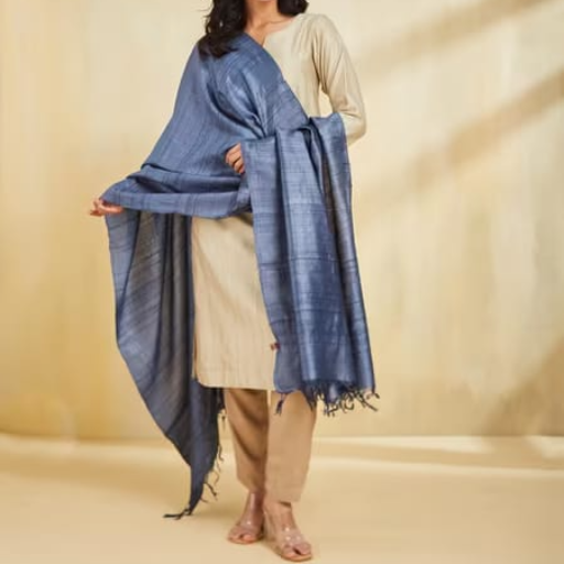 Tussar Ghicha silk Dupatta -  - Buy Online at MD AYAAZ ANWAR