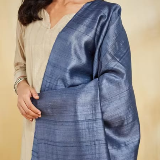 Tussar Ghicha silk Dupatta - Image 1