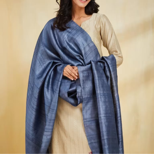 Tussar Ghicha silk Dupatta - Image 2
