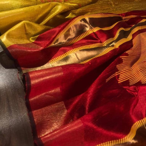 Tussar Dupian Raw Silk saree - Image 1