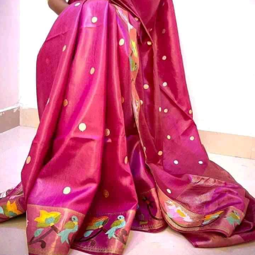 Tussar Tussar silk saree with Embroidery work Design - Image 3