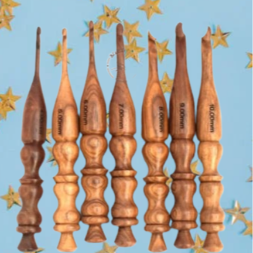 Wooden crochet hooks set -  - Buy Online at NOBEL HANDICRAFTS