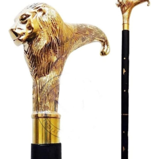 Lion face wooden stick-https://media.vyaparify.com/vcards/products/436008/product_1764693631_692f167f938de.png Image