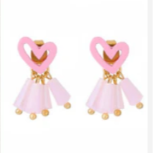 Korean Style Pink Earring