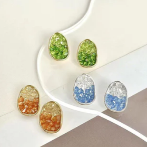 New Trend Crystal Multi Colored Earrings