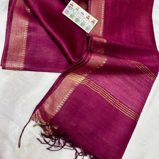  Tussar Munga silk saree MD AYAAZ ANWAR MD AYAAZ ANWAR   LANDMARK  Hashnabad Near Urdu Middle School