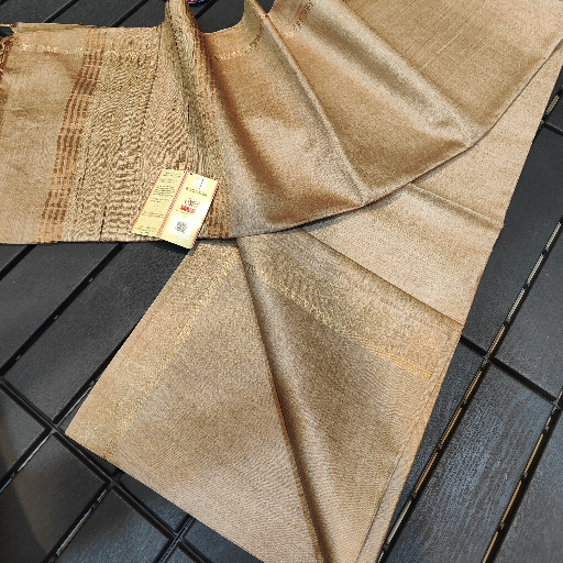 Tussar Munga silk saree - Image 4