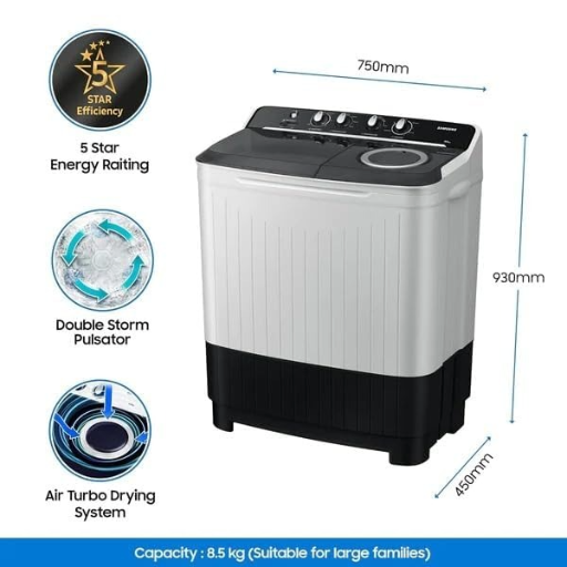 Samsung semi automatic washing machine WT90C4260GG - Image 1