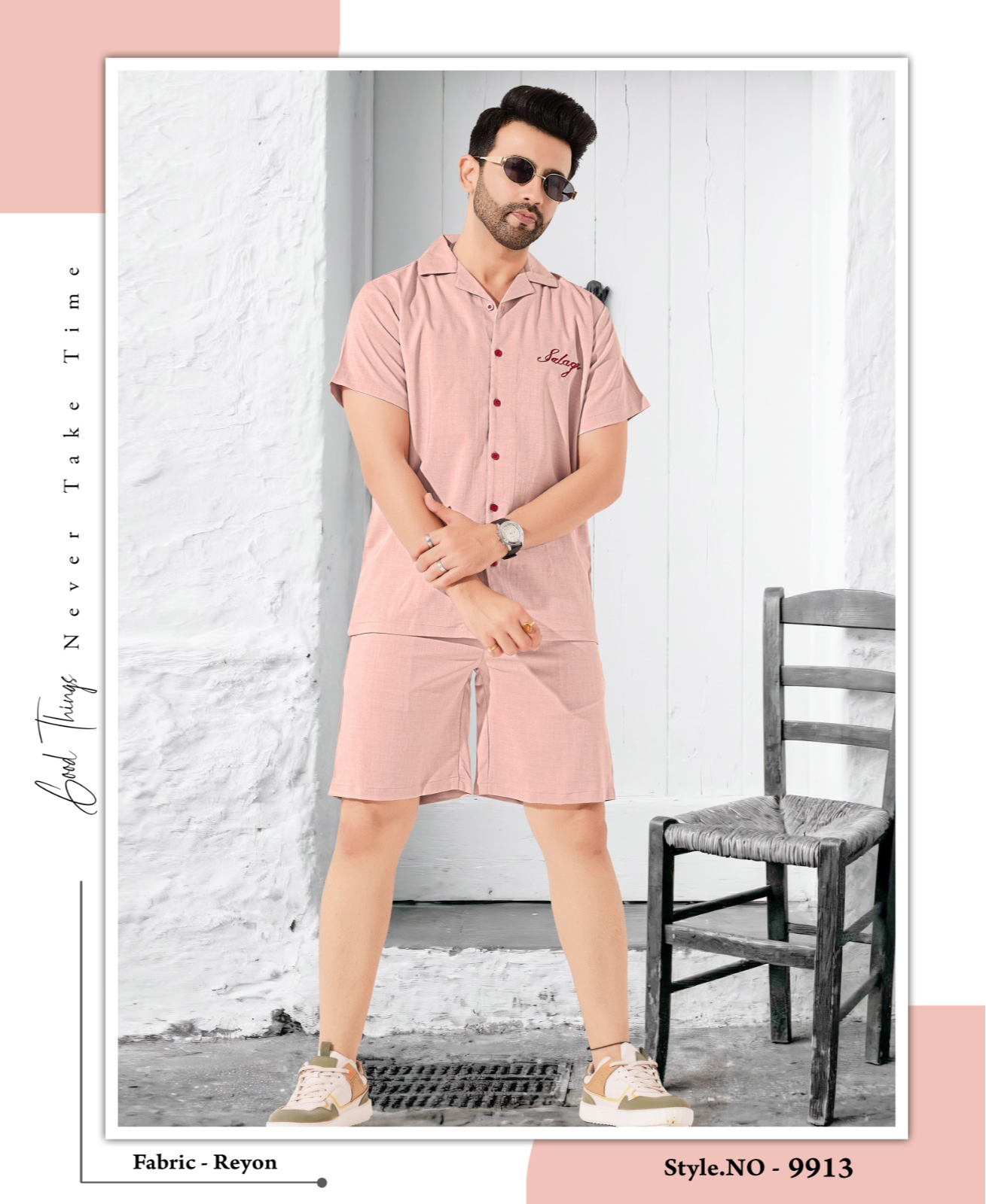  Men's Co-ord Set in Bandra East: Stylish Front Open Shirt and Shorts LASHES N FASHION SHOP NUMBER 7 KP  SHARMA CHAWL NO 8  JAWAHAR NAGAR BANDRA EAST PIPELINE ROADLANDMARK NEAR PIPELINE
