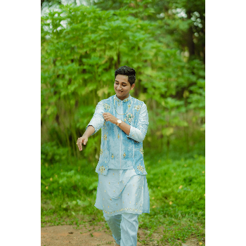  Handwork Kurta Waistcoat Set in Chandni Chowk for Elegant Traditional Style DIVA Shop No-146 Near Moti Bazar Main Road Chandni Chowk