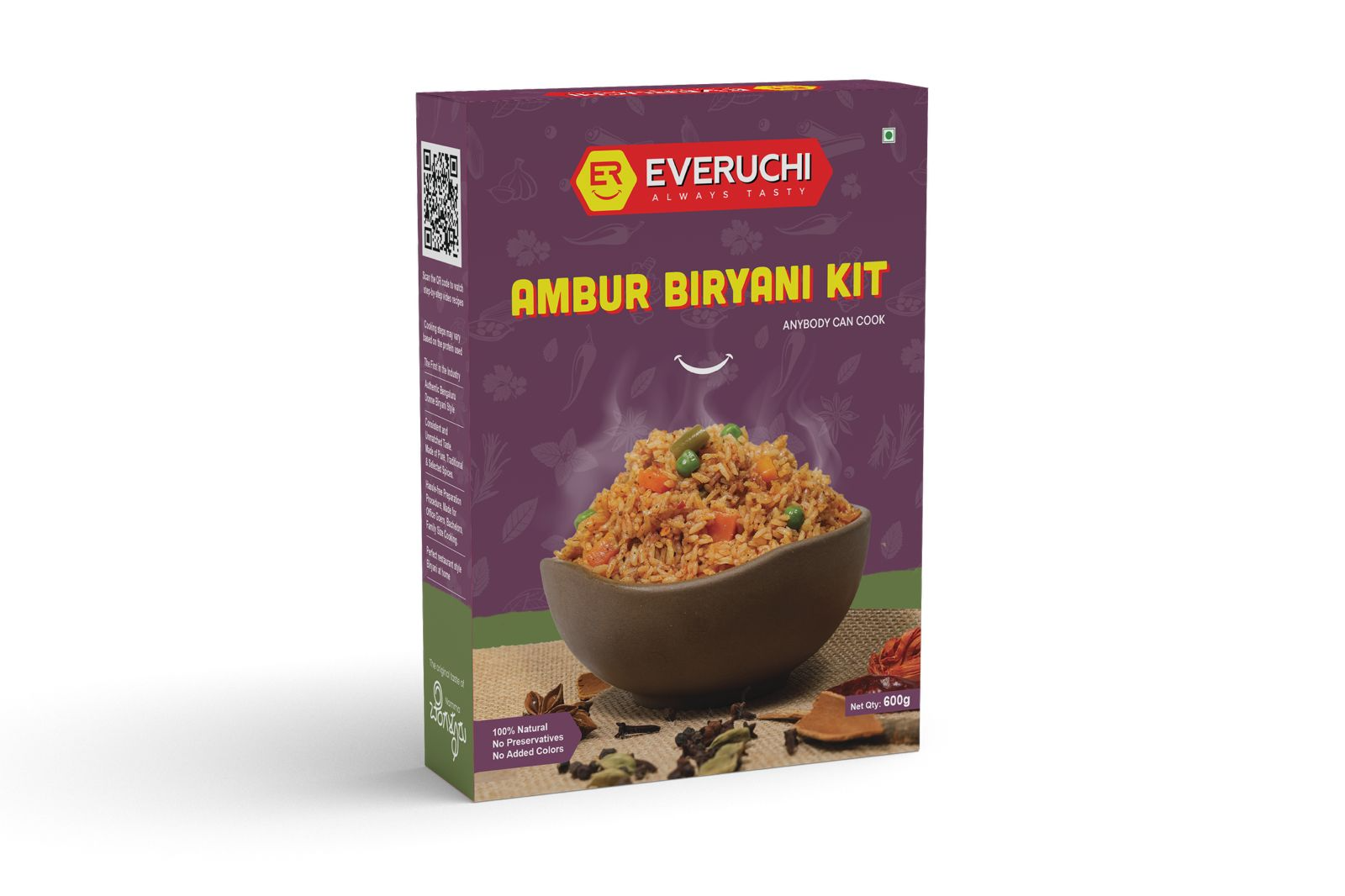 EVERUCHI - READY TO COOK AMBUR BIRYANI KIT -  - Buy Online at GUNDAGATTI MASALAS AND BAKERS INT LLP