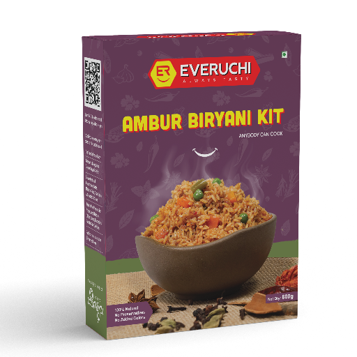 EVERUCHI - READY TO COOK AMBUR VEG BIRYANI KIT - Image 1