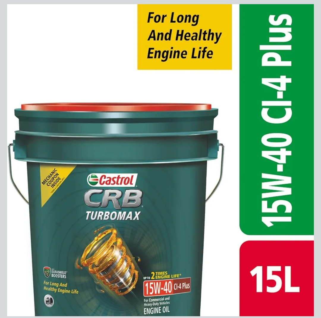 Castrol CRB TURBOMAX Diesel Engine Oil in N G T C 266: Peak Performance and Durability-https://media.vyaparify.com/vcards/products/449584/product_1765445864_693a90e895ad5.png Image