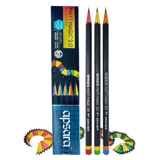 Apsara Matt Magic 2.0 Triangular Colour Pencils in Mandvi - Vibrant Coloring-https://media.vyaparify.com/vcards/products/449967/product_1765452402_693aaa7268eb5.png Image