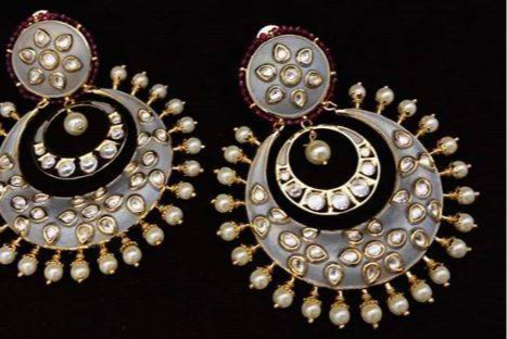 Kundan Pearl Chandbali Earrings in Jaura Gate - Elegant Traditional Design-https://media.vyaparify.com/vcards/products/450610/product_1765518113_693bab21e7144.png Image