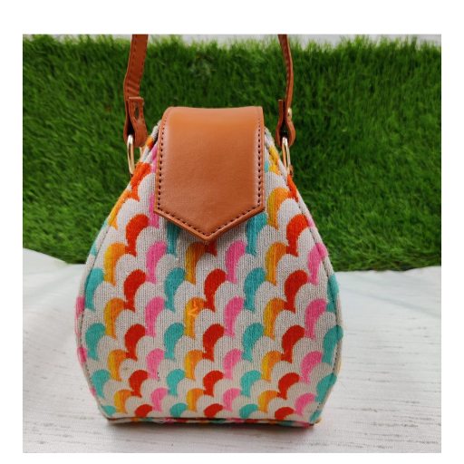 Jacquard Potli Bag | Designer Round Potli with Leatherette Belt | Azzraa World-https://media.vyaparify.com/vcards/products/453112/product_1765625946_693d505ad1f0f.png Image