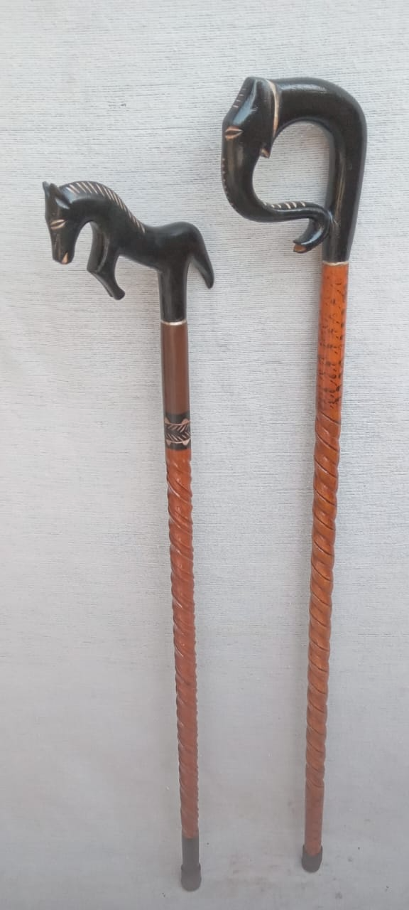 Handcrafted Wooden Walking Sticks in Nagina - Stylish and Supportive -  - Buy Online at NOBEL HANDICRAFTS