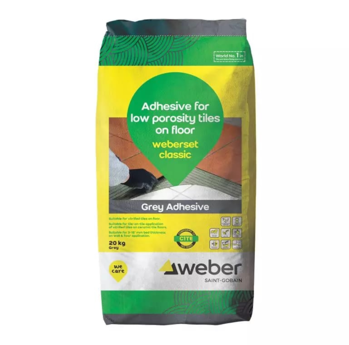 Adhesive Cement - WEBER CLASSIC 20KG-https://media.vyaparify.com/vcards/products/453504/product_1765717761_693eb7013f804.png Image