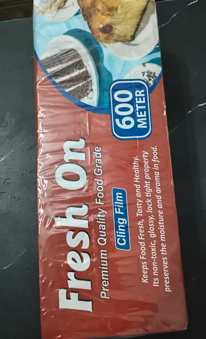  Disposable Mart Cling Film 600 Meter in Bharwalia Buzurg Keeps Food Freshness DISPOSABLE MART DISPOSABLE MART  BHARWALIA BUZURG  ON AZAD CHOWK CHILMAPUR ROAD TARAMANDAL LANDMARK NEAR SHIV MANDIR CHILMAPUR ROAD