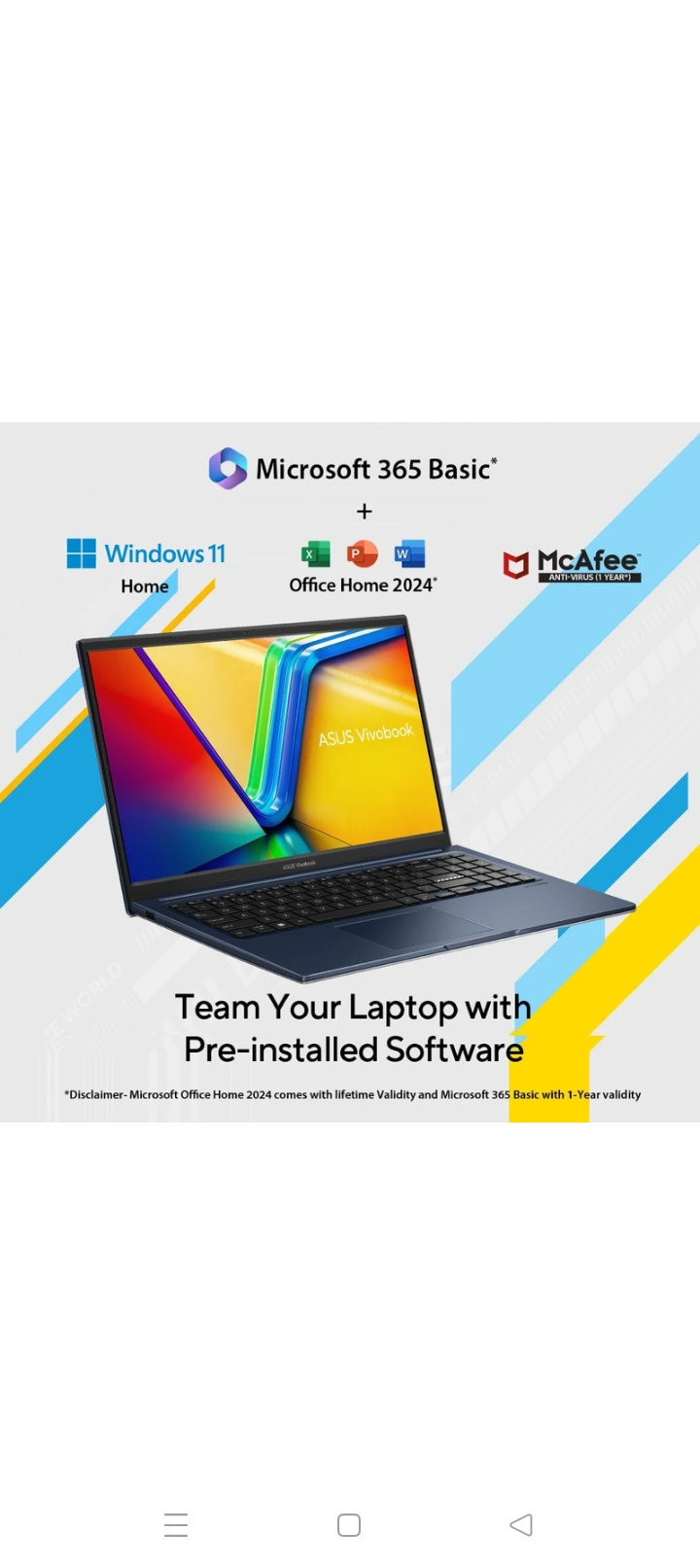 ASUS Vivobook 15, Intel Core i3-1315U 13th Gen, 15.6" (39.62 cms) FHD, Thin and Light Laptop (8GB RA-https://media.vyaparify.com/vcards/products/455247/product_1765819508_69404474eabb7.png Image