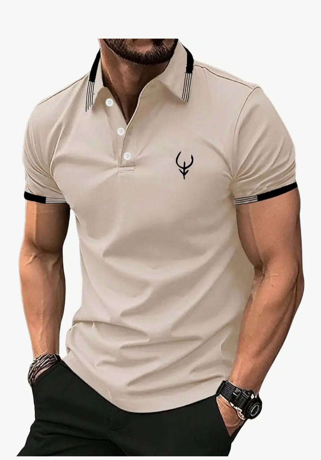 Men's Casual Polo T-Shirt in Sahara Collection with Embroidered Logo-https://media.vyaparify.com/vcards/products/455786/product_1765870846_69410cfed14d3.png Image