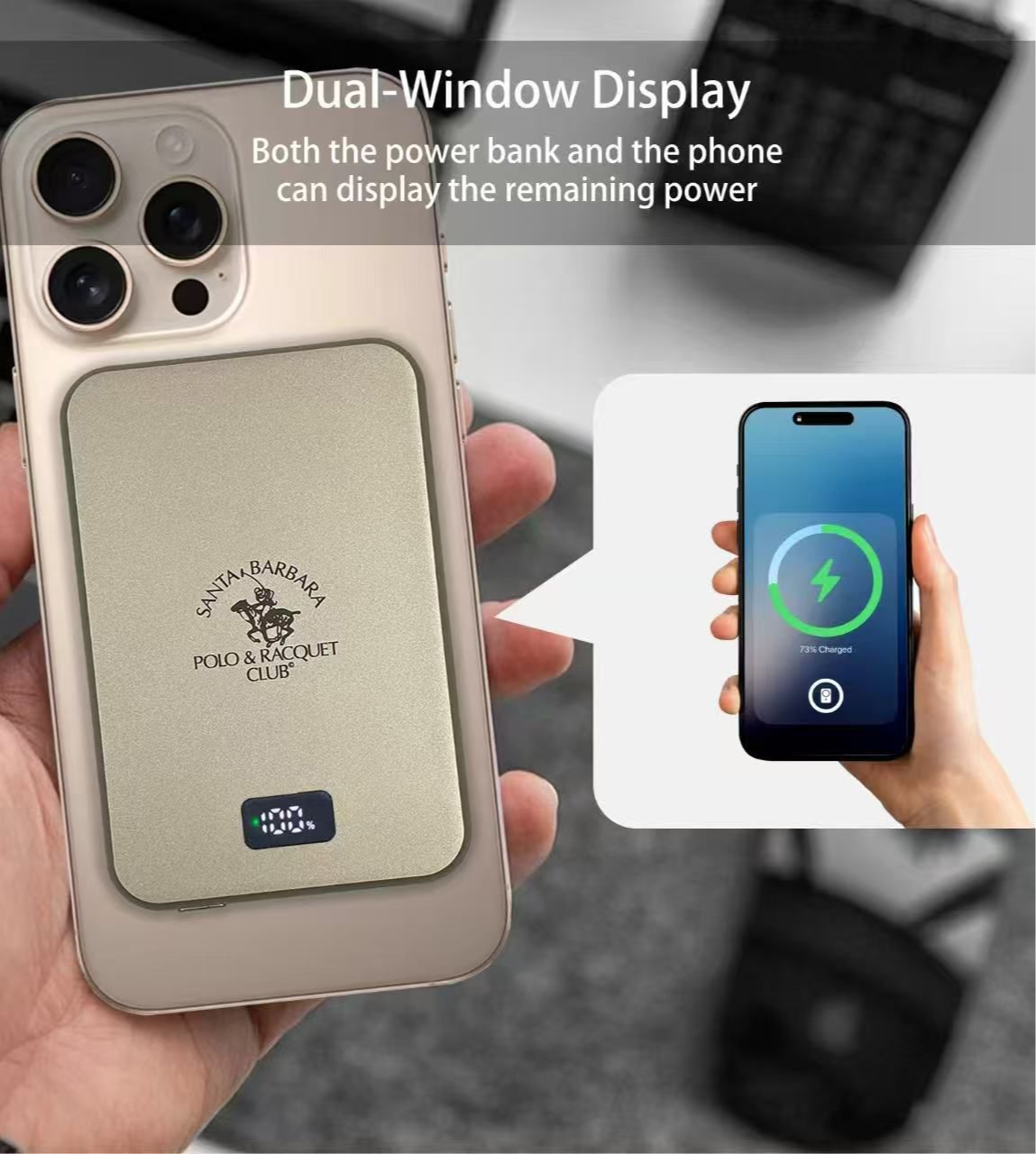 Santa Barbara Wireless Power Bank  with Neo Magnetic Technology - Image 1