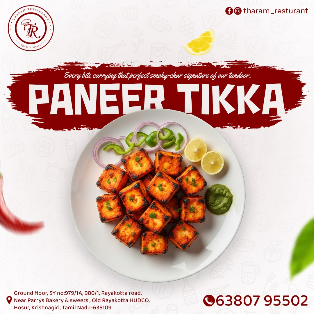 Bakery Sweets Paneer Tikka in Hosur: Aromatic Vegetarian Delight-https://media.vyaparify.com/vcards/products/456635/product_1765884099_694140c313bcb.png Image