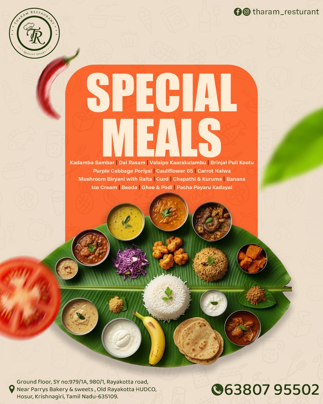 THARAMS SPL MEALS in Hosur - Authentic and Delicious-https://media.vyaparify.com/vcards/products/456641/product_1765884204_6941412cde1b1.png Image