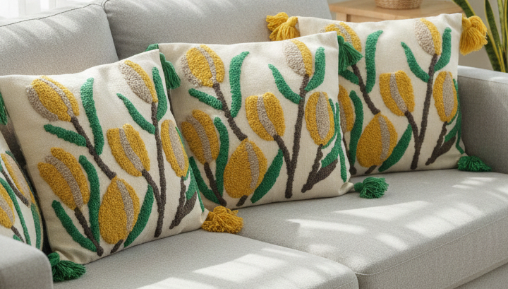  Home Decor Tufted Cushion Cover in Camp: Luxurious and Elegant SHANVIKAS DREAM DECOR B 17 WING CLOVERCENTER SHOPPINGARCADE BABASAHEB AMBEDKAR PATH CAMP