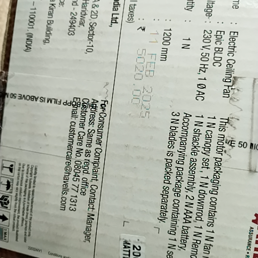 HAVELLS EPIC BLDC 1200MM CEILING FAN - Image 1