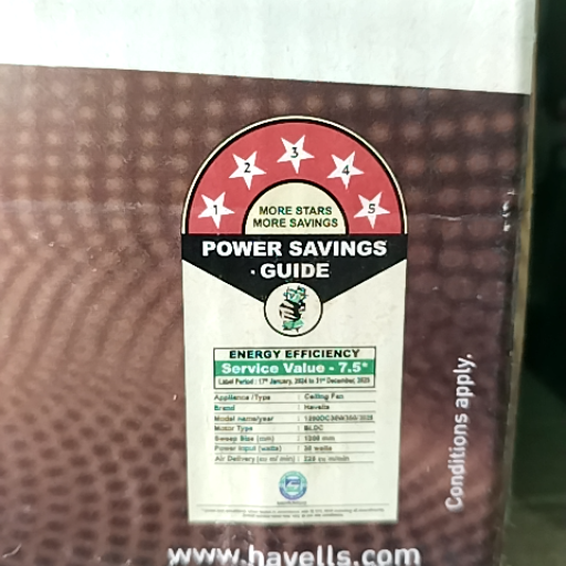 HAVELLS EPIC BLDC 1200MM CEILING FAN - Image 2