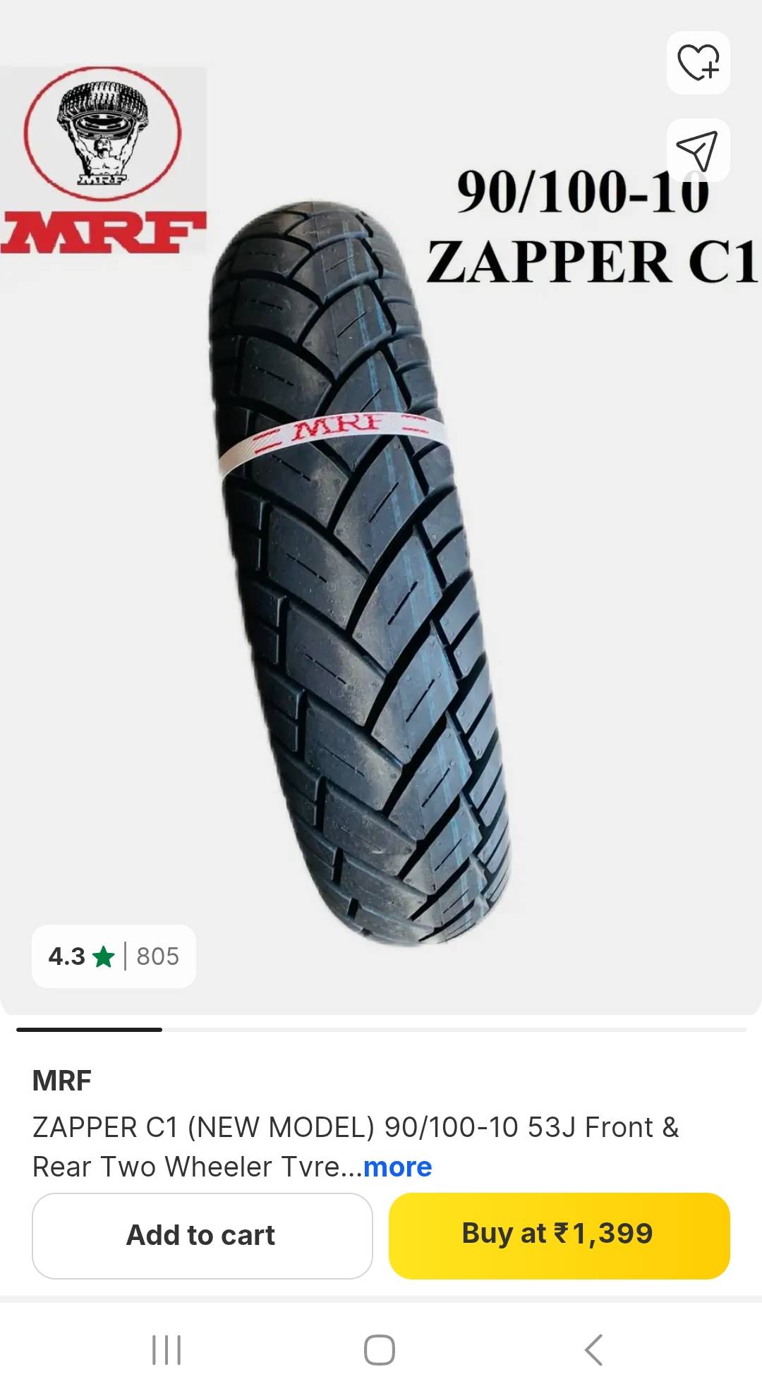 MRF Zapper C1 90/100-10 Tubeless Tyre-https://media.vyaparify.com/vcards/products/458835/product_1765979989_6942b755ded79.png Image