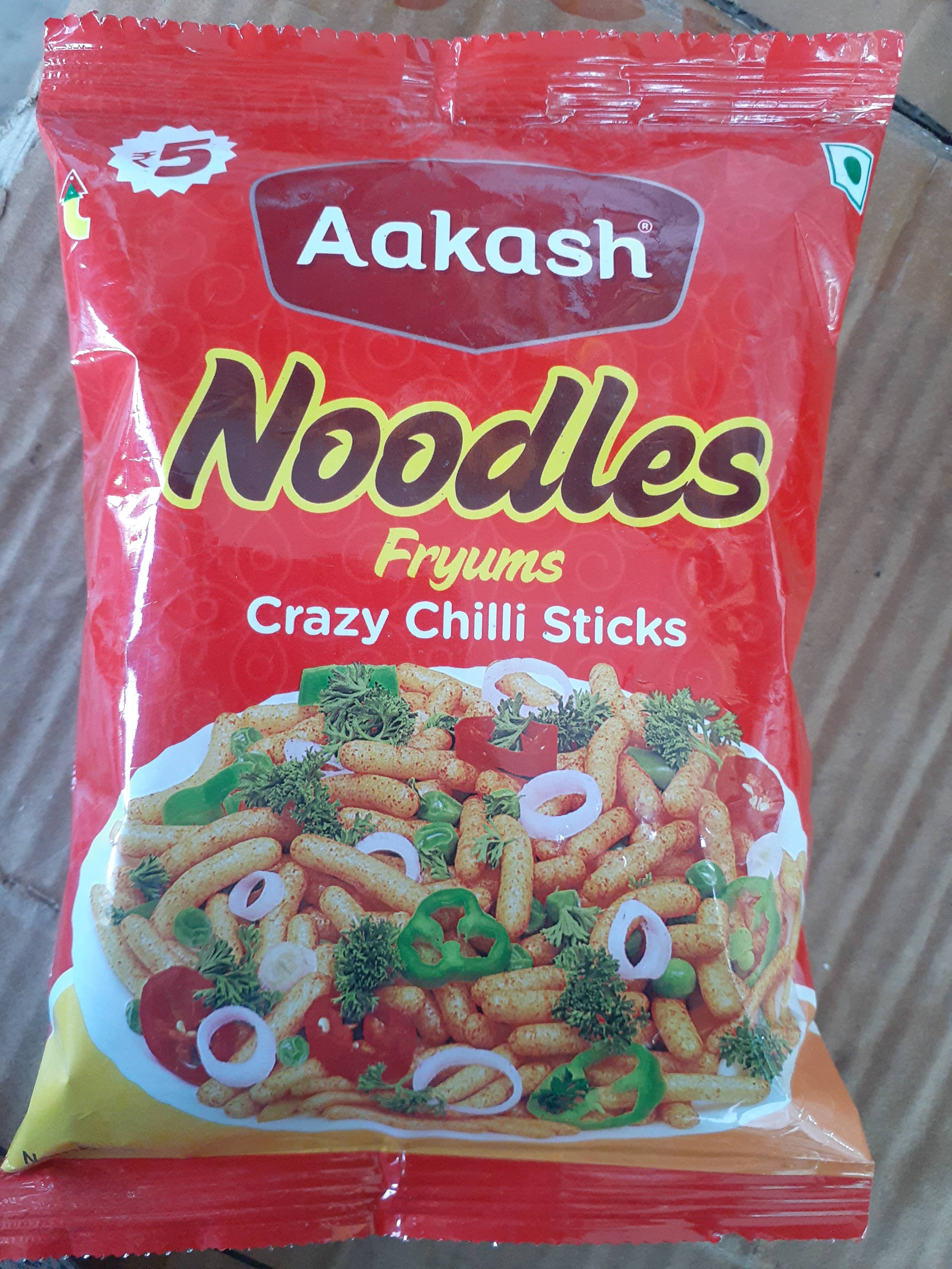 Aakash Noodles Fryums Crazy Chilli Sticks in Kota - Spicy Crunchy Snack-https://media.vyaparify.com/vcards/products/460087/product_1766049309_6943c61dba233.png Image