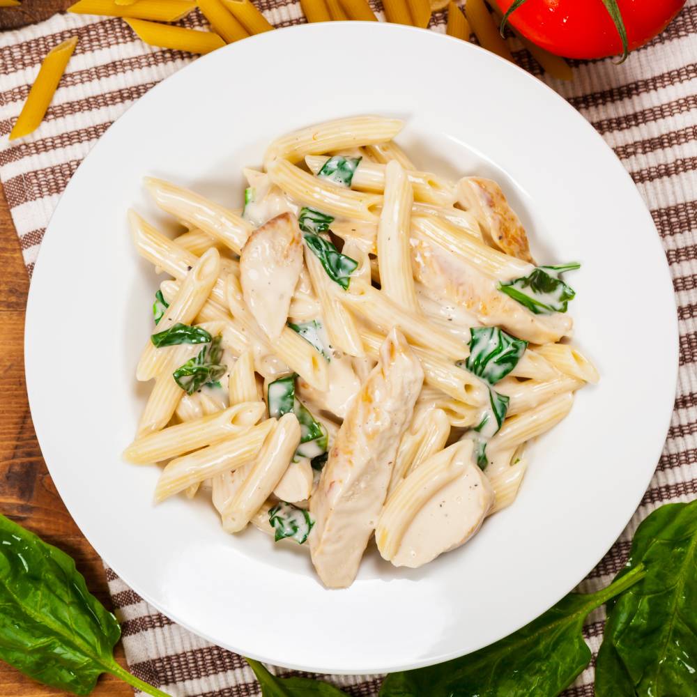  Gourmet Chicken White Juicy Alfredo Pasta in Kolkata - Creamy Delight EAT AND ESTATE OPP UPOHAR HOUSING SOCIETY 2054 I 10 NEW GARIA HOUSING SOCIETY CHAKGARIA KOLKATA WEST BENGAL LANDMARK Below HDFC Bank