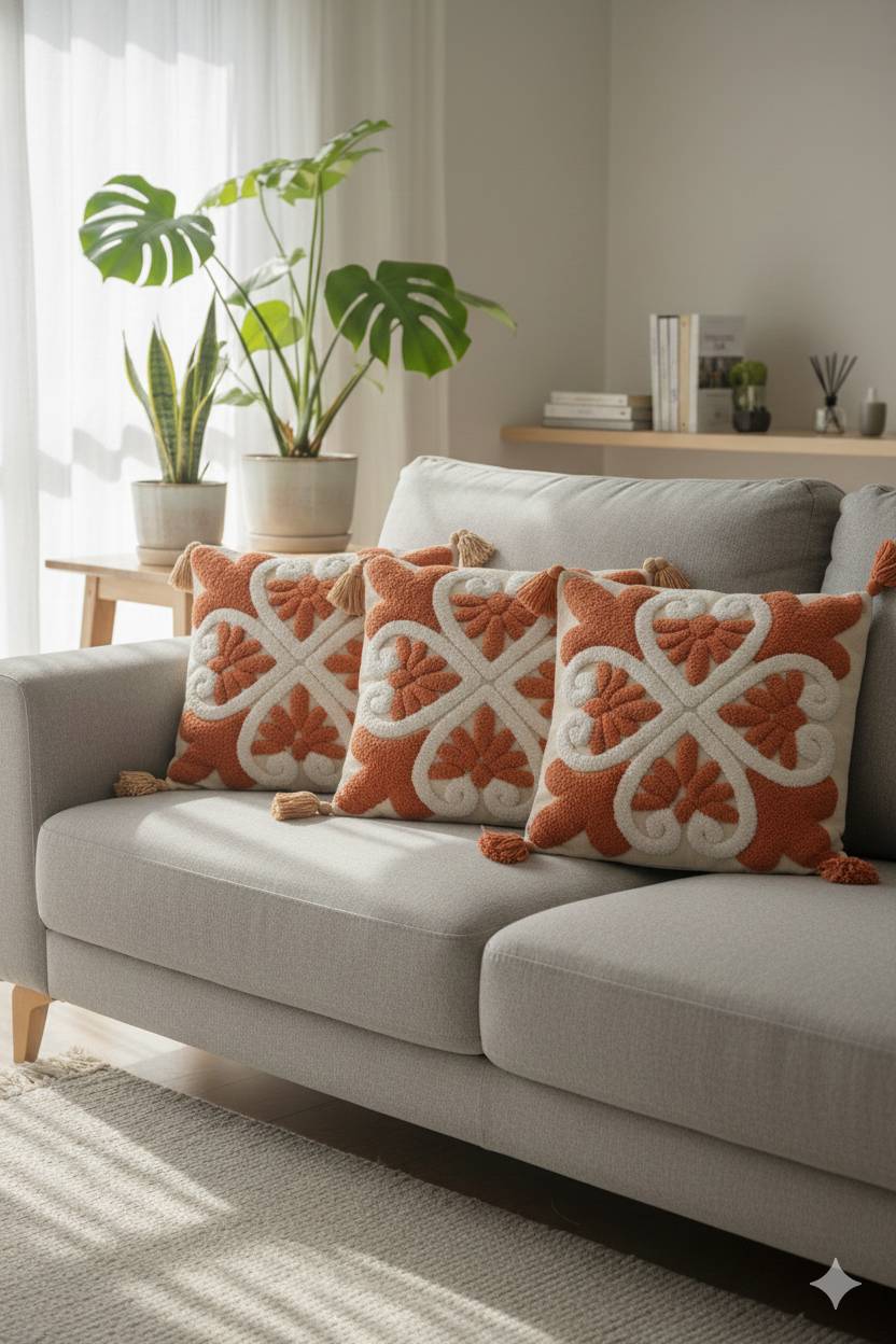  Home Decor Tufting Cushion Cover in Camp: High-Quality Elegance SHANVIKAS DREAM DECOR B 17 WING CLOVERCENTER SHOPPINGARCADE BABASAHEB AMBEDKAR PATH CAMP