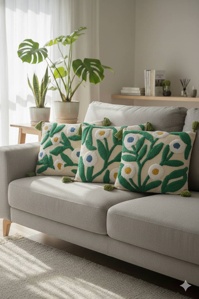  Home Decor Tufting Cushion Cover in Camp: Elegant and Comfortable SHANVIKAS DREAM DECOR B 17 WING CLOVERCENTER SHOPPINGARCADE BABASAHEB AMBEDKAR PATH CAMP