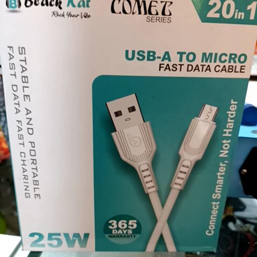 USB Cable Black Kat in Pathsala Town - Lightning-Fast Charging-https://media.vyaparify.com/vcards/products/463347/product_1766209812_694639147cdc0.png Image