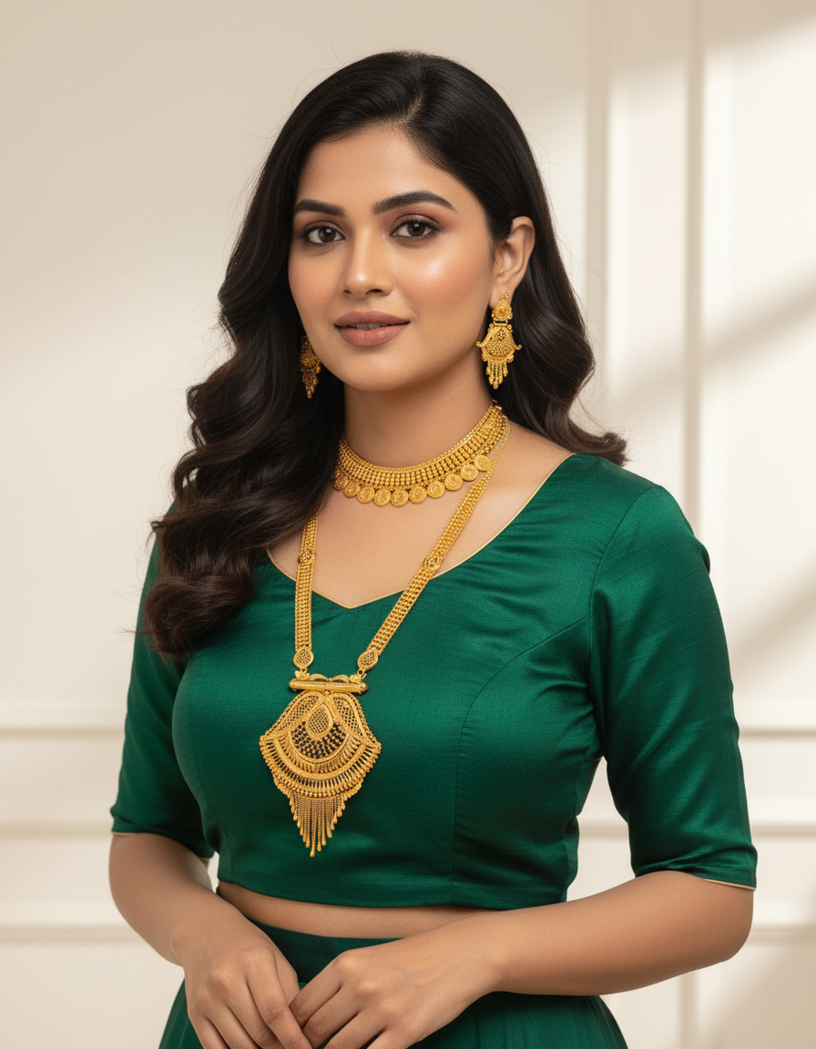 Jewelry/Elegant Gold Necklace Set in Sultanpur - Exquisite Design-https://media.vyaparify.com/vcards/products/464435/product_1766247899_6946cddb41a12.png Image
