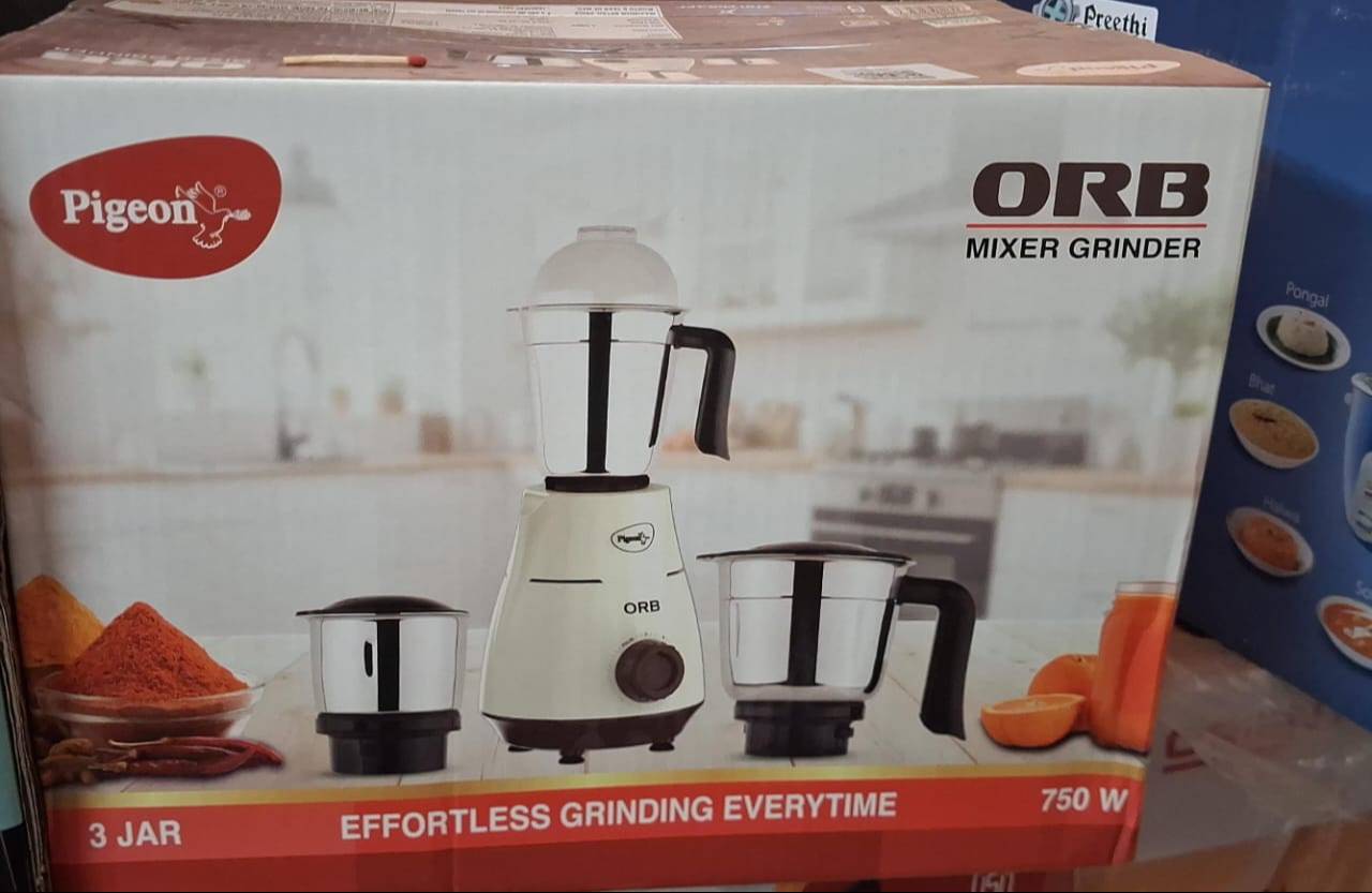  Pigeon Mixer Grinder in Belgaum: 750W Efficient Grinding G V ENTERPRISES G V ENTERPRISES  GROUND 2088 N K  KORE GALLI LANDMARK SARSWATI BHAVAN SHAHAPUR BELGAUM
