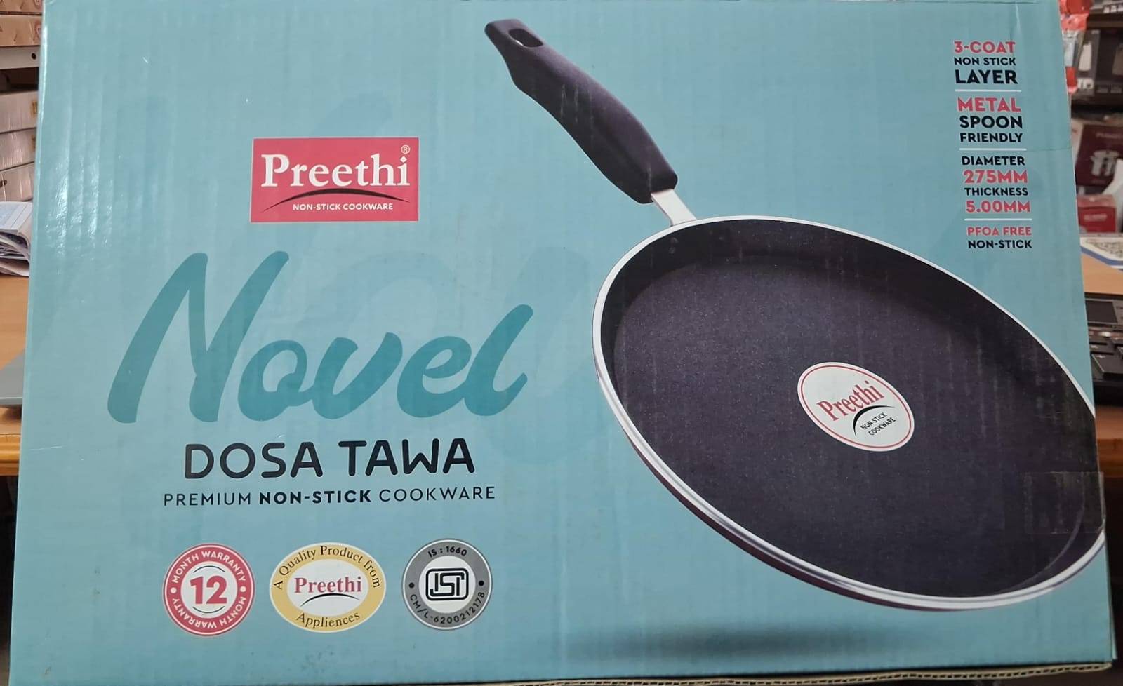  Preethi Novel Dosa Tawa in Belgaum: Premium Non-Stick Cooking Surface G V ENTERPRISES G V ENTERPRISES  GROUND 2088 N K  KORE GALLI LANDMARK SARSWATI BHAVAN SHAHAPUR BELGAUM