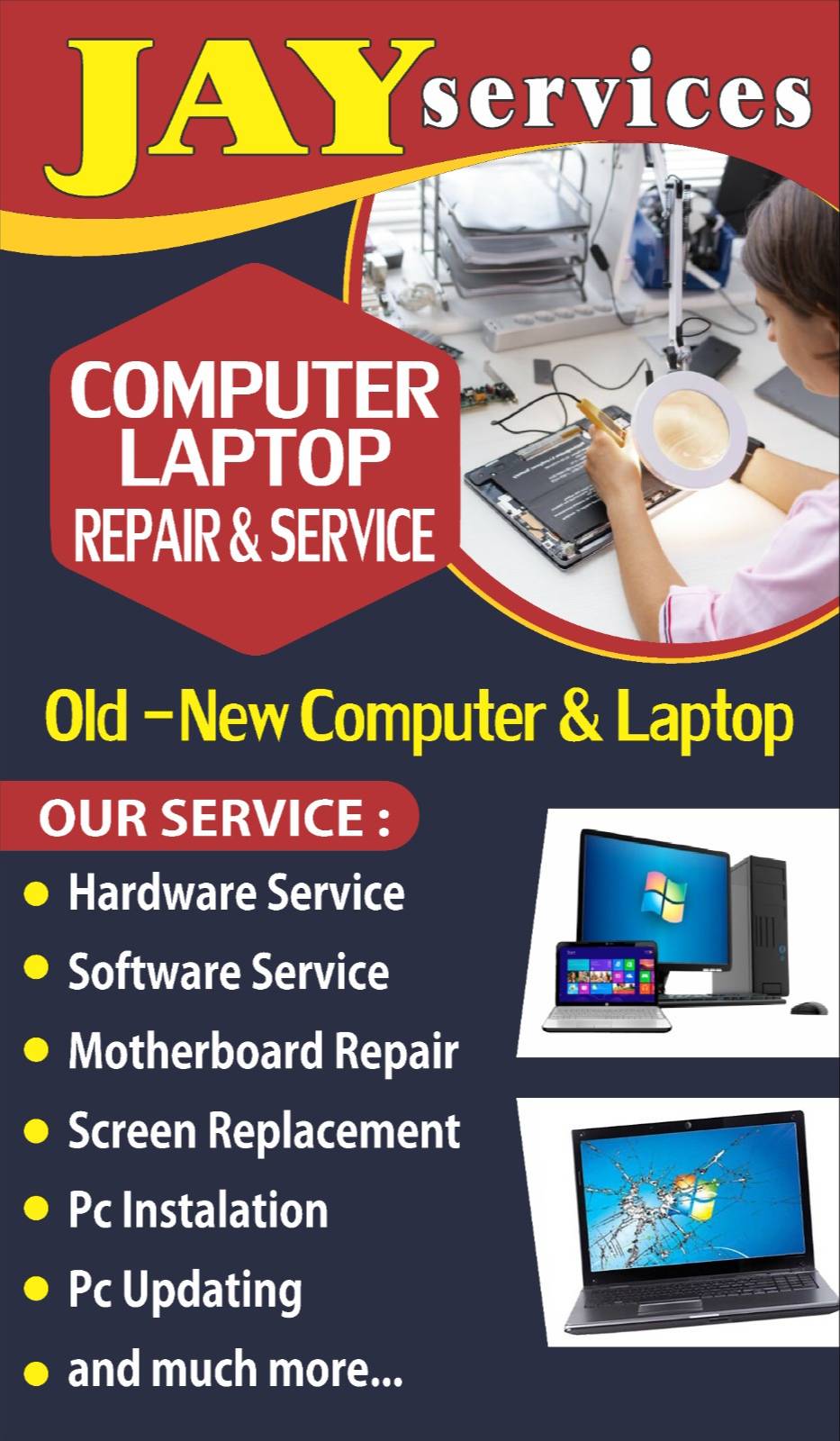 Old Laptop in Makwana Soc Street No 1 Harsiddhi Temple Low Price-https://media.vyaparify.com/vcards/products/465832/product_1766459455_694a083f954e3.png Image