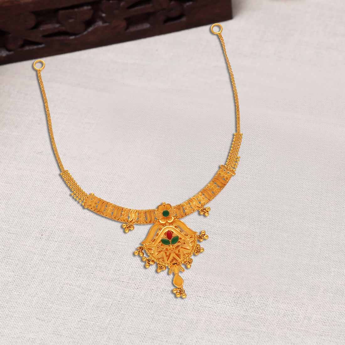  Gold Necklace 916 in Davanagere Key Feature RAIKAR JEWELLS 720/1 Mandipete Main Road, Davanagere, Karnataka, 577001