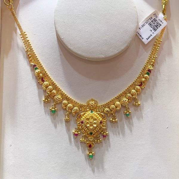  Gold Necklace 916 in Davanagere - Elegant and Timeless Design RAIKAR JEWELLS 720/1 Mandipete Main Road, Davanagere, Karnataka, 577001