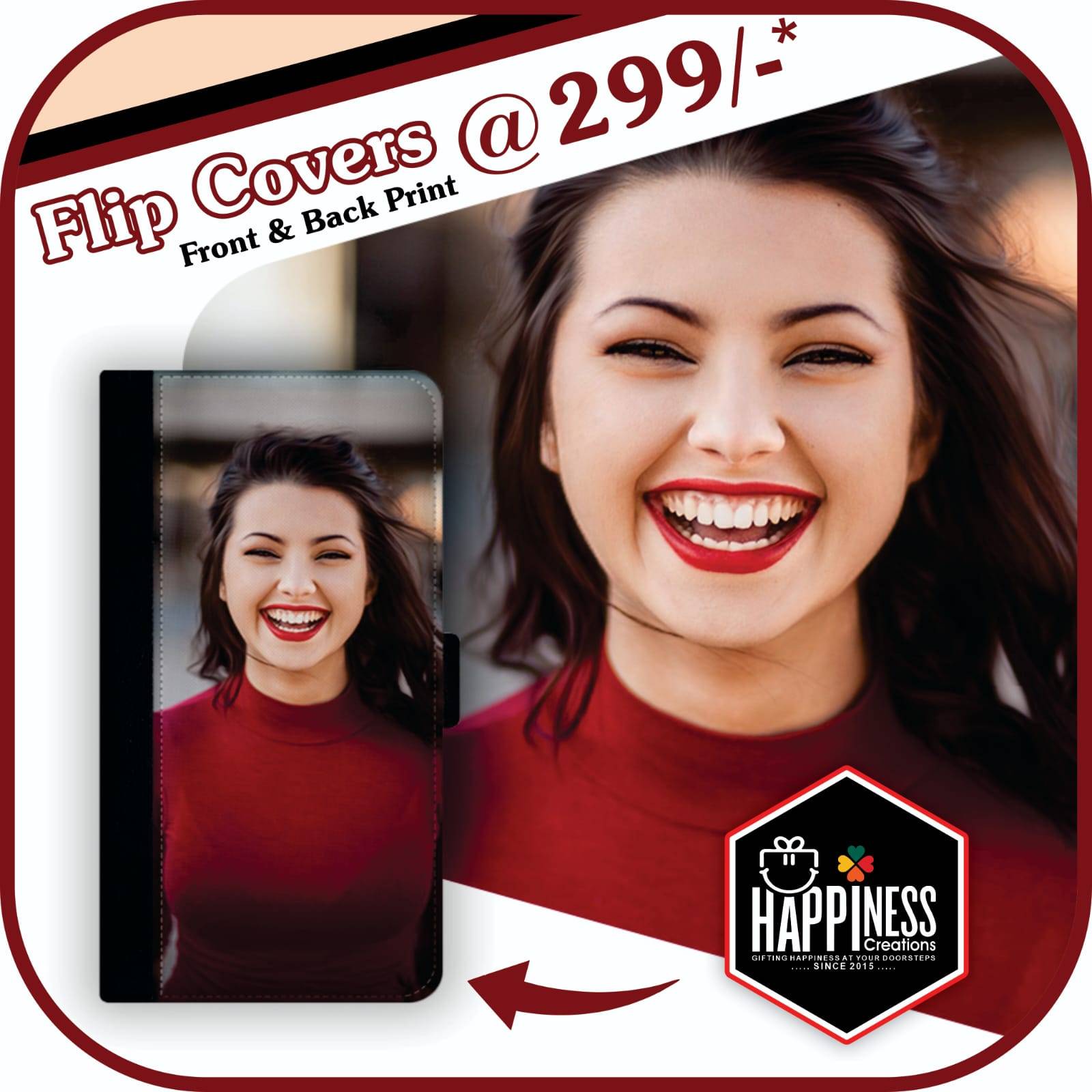  Flip Cover Customizable in Killa-Pardi Durable Protection HAPPINESS CREATION Shop 21, Green Park Society,  Beside Hotel Vishram, Happiness Street, NH 48, Killa-Pardi, Gujarat 396125